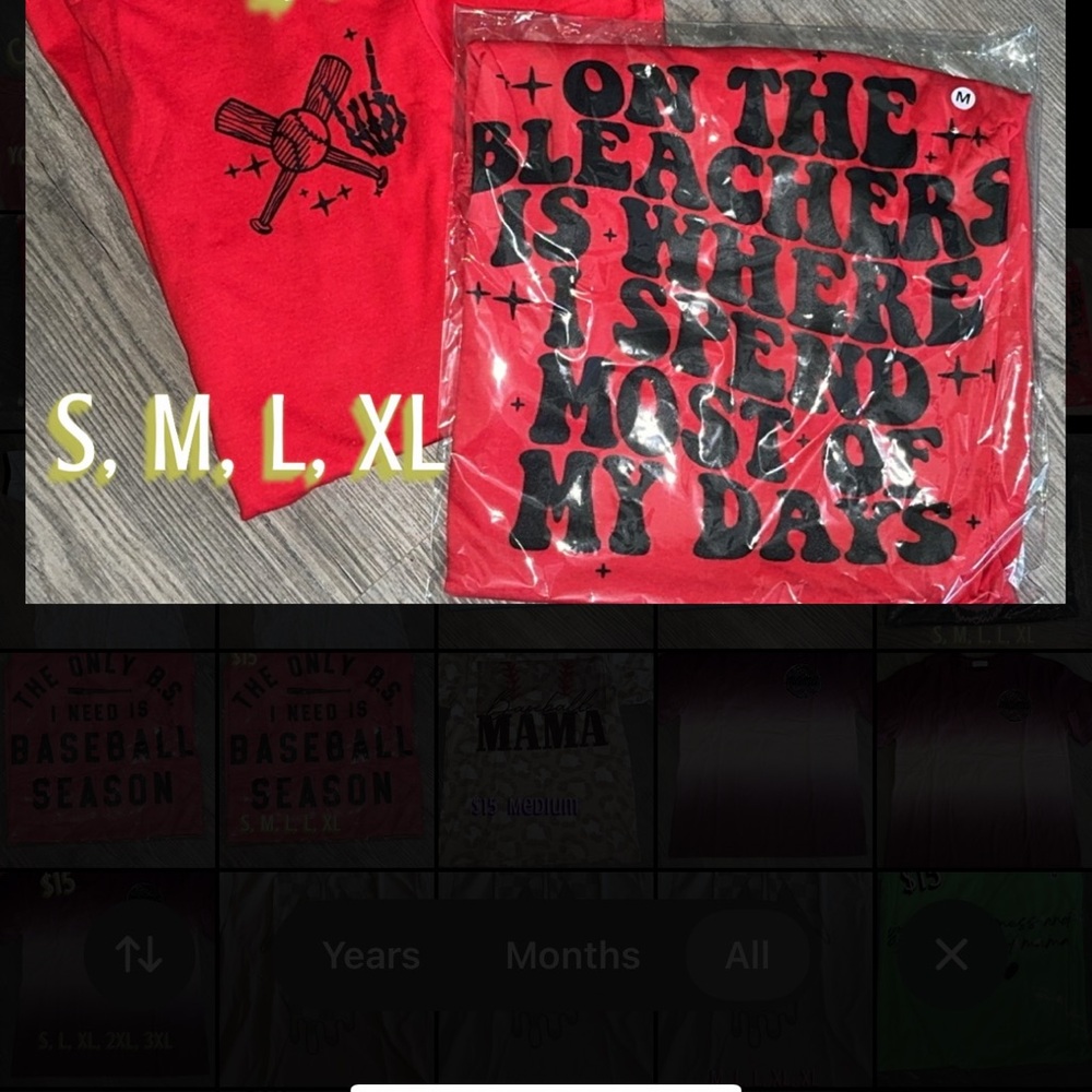 Baseball mom tee